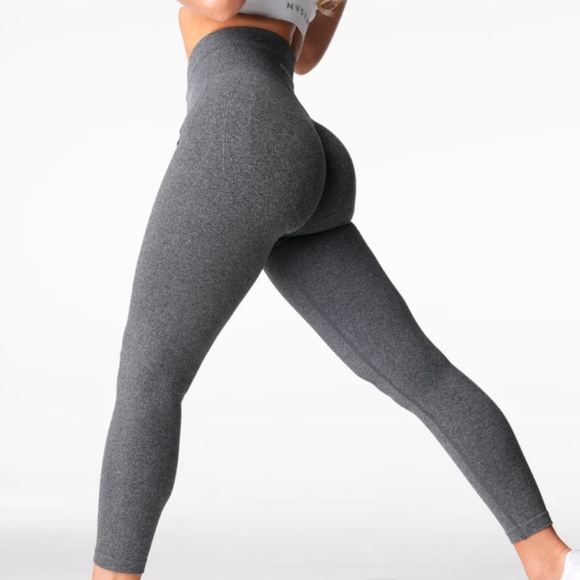 080 NWT NVGTN Black Speckled Lift Seamless Leggings Size Small - Picture 2 of 7